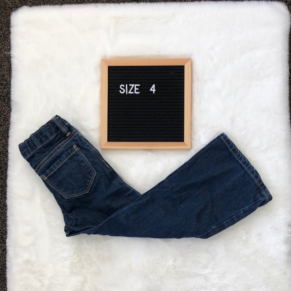 Oshkosh girls bootcut dark denim jeans size 4